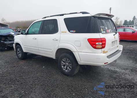 2002 Toyota Sequoia Limited V8 из США, поврежденный, VIN 5TDBT48A22S083287